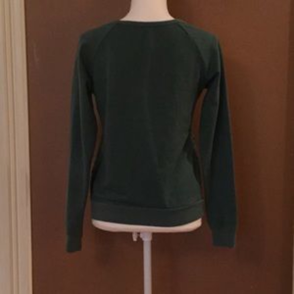 Marurice’s Green Crocheted Lace Front Pullover - Picture 5 of 8